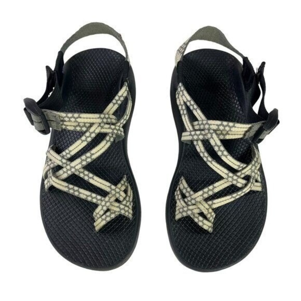 Chaco ZX/2 Classic HIking Sandals Double Strap‎ Toe Loop Black Womens Size 8 - Picture 4 of 12